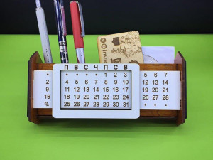 perpetual calendar cdr file 3 mm for lases cutting CG Textures