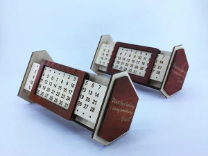 perpetual calendar cdr file 3 mm for lases cutting CG Textures