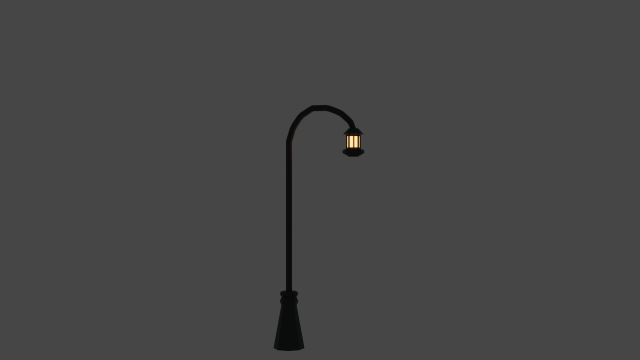 Street lamp Modello 3D .c4d .max .obj .3ds .fbx .stl .blend 