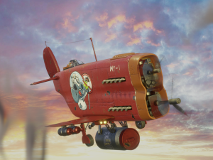 Stylized military aircraftPBRready to play 3D Модель