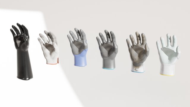 Glove Pack Model 3D .c4d .max .obj .3ds .fbx .stl .blend
