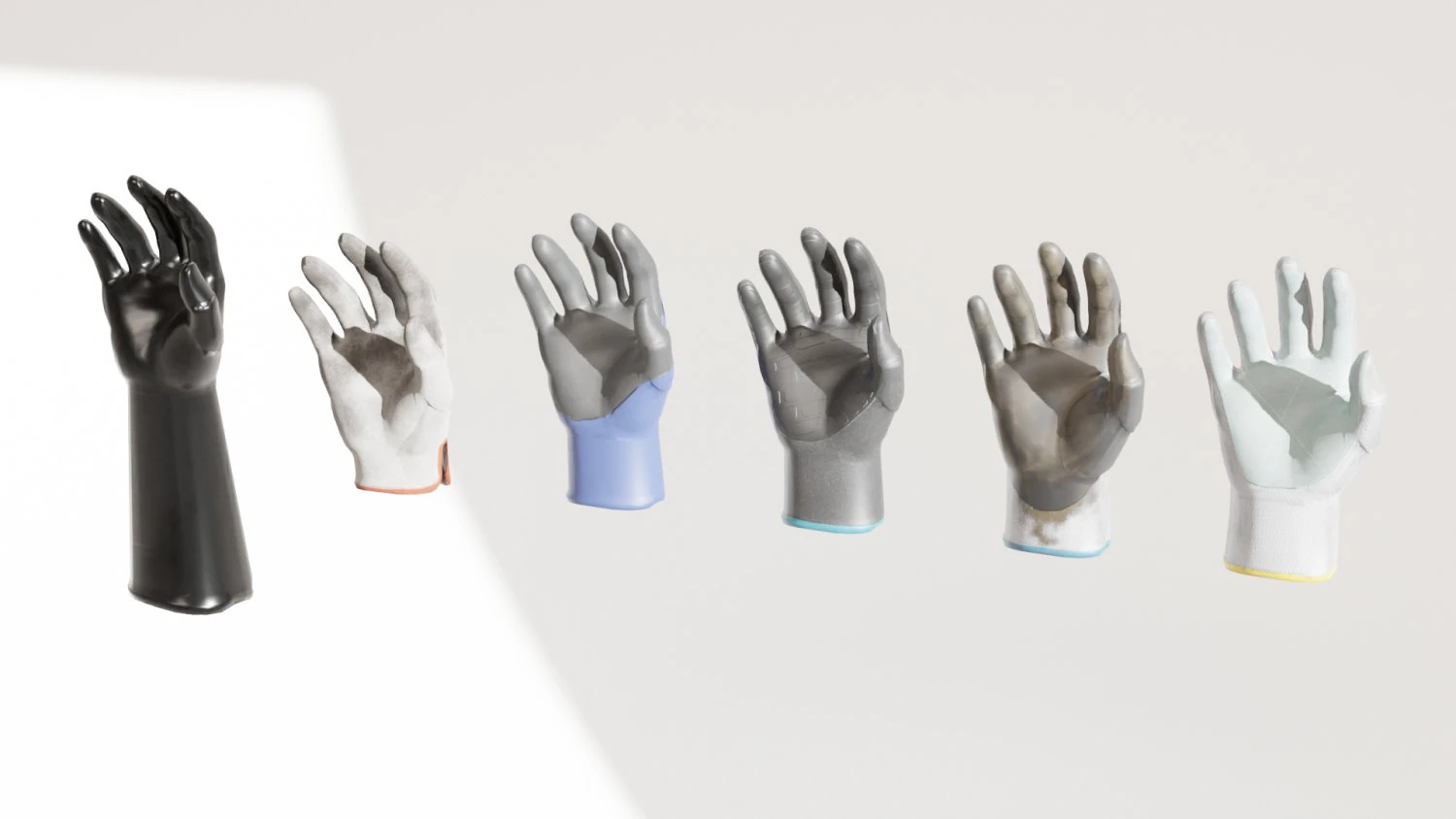 Glove Pack 3D Model .c4d .max .obj .3ds .fbx .stl .blend 