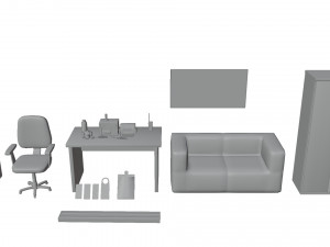 Office Pack Modelo 3D