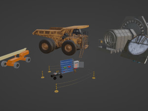 Industrial Assets Pack 3D मॉडल