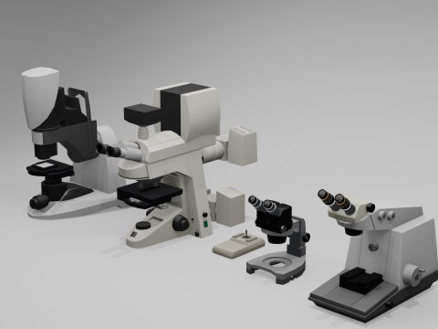 Microscopic Equipment Pack Modèle 3D