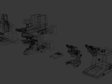 Microscopic Equipment Pack Modelo 3D
