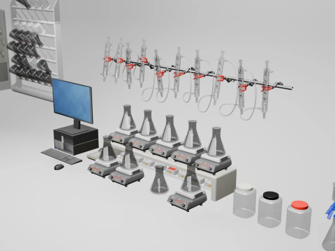 Pacote de equipamentos de laborat&oacute;rio Modelo 3D