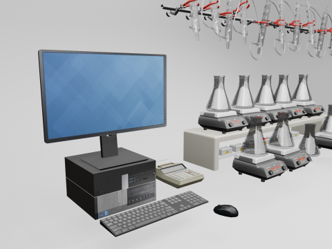 Laboratory Equipment Pack 3D Model