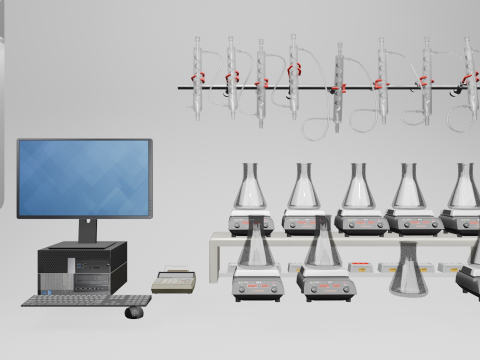 Laboratory Equipment Pack 3D Model