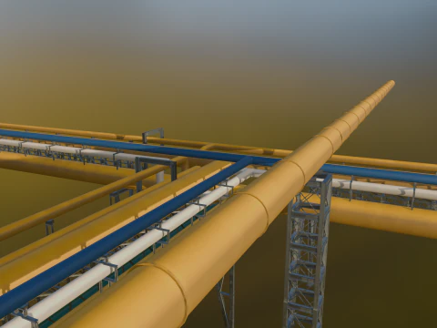 Railway Scenery Pack 3D Model