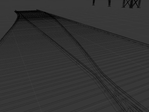 Railway Scenery Pack 3D Model