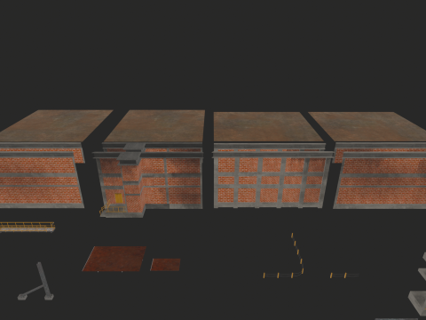 Модульный промышленный пакет 3D Модель