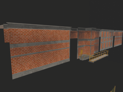 Модульный промышленный пакет 3D Модель