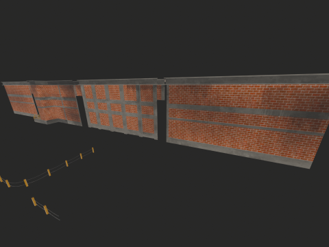 Модульный промышленный пакет 3D Модель