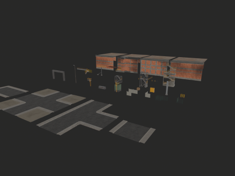 Модульный промышленный пакет 3D Модель