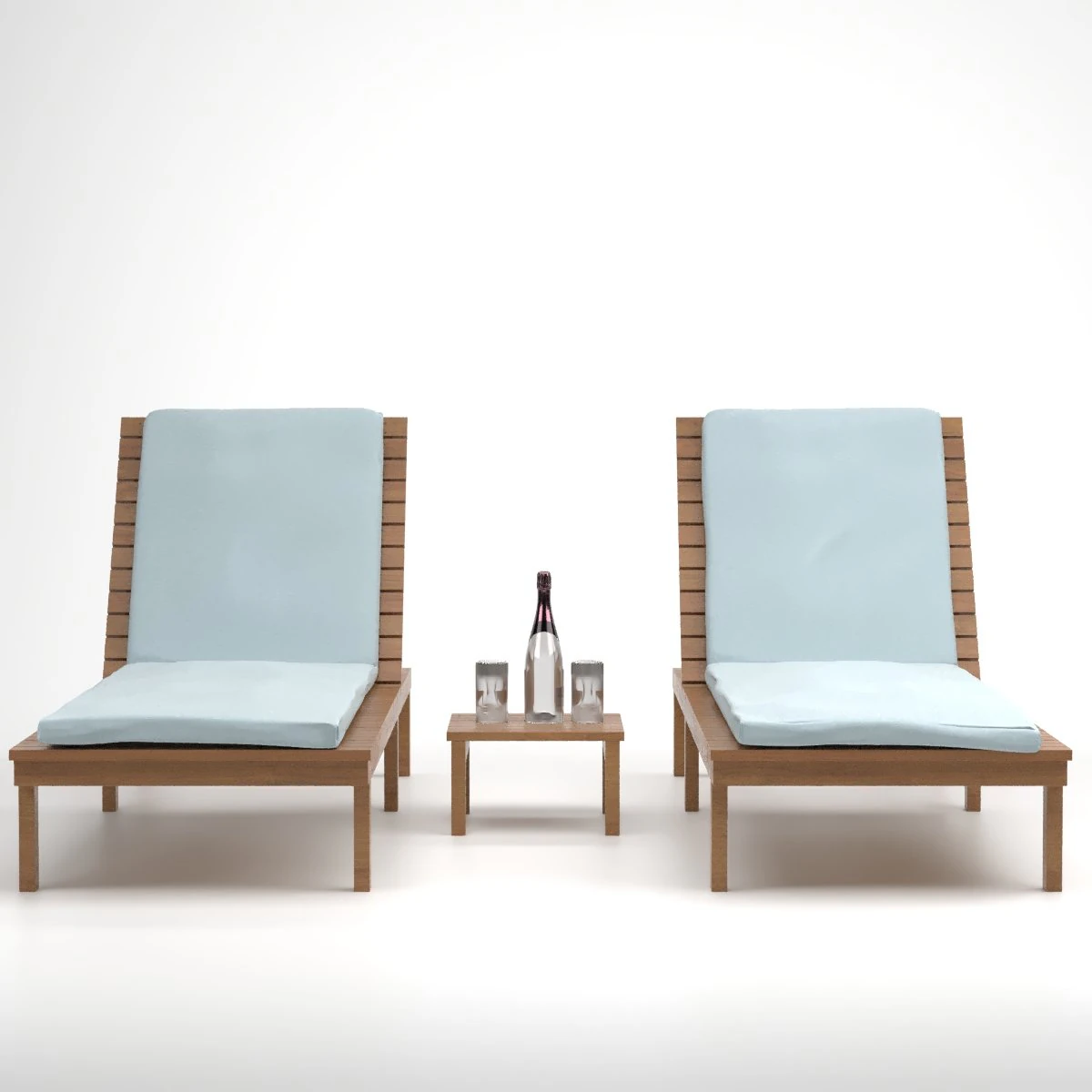 sunchair 3D Model .c4d .max .obj .3ds .fbx .stl .blend 