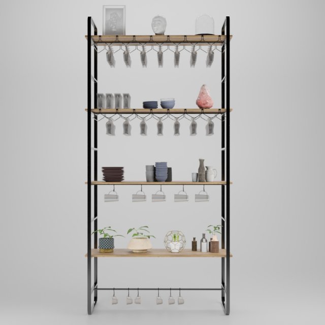 kitchen cabinet 3D-Modell .c4d .max .obj .3ds .fbx .stl .blend 