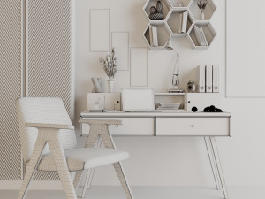 office desk Model 3D