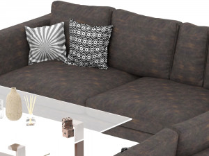 leather sofa 3D Model