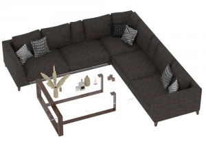 leather sofa 3D Model