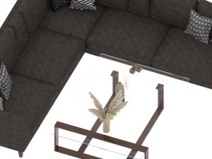 leather sofa 3D 모델