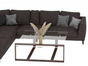 leather sofa 3D 모델