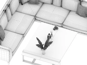 leather sofa 3D Model