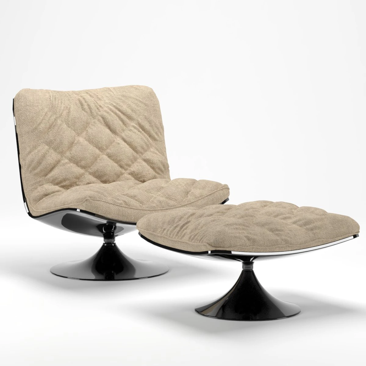 bb armchair 3D Model .c4d .max .obj .3ds .fbx .stl .blend 