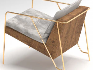 mass lounge chair 3D Model