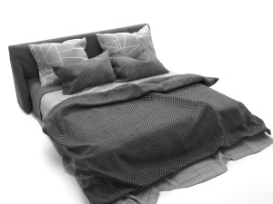 bed adairs bed 3D मॉडल
