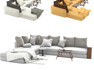 groundpiece sofa 3D Model