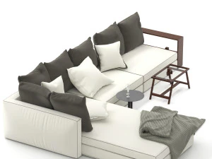 groundpiece sofa 3D Model