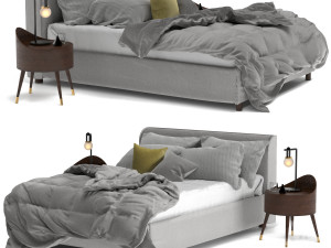 Bahra king bed 3D Model