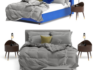 Bahra king bed 3D Model