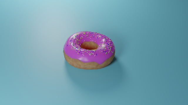 donut 3D 모델 .c4d .max .obj .3ds .fbx .stl .blend 