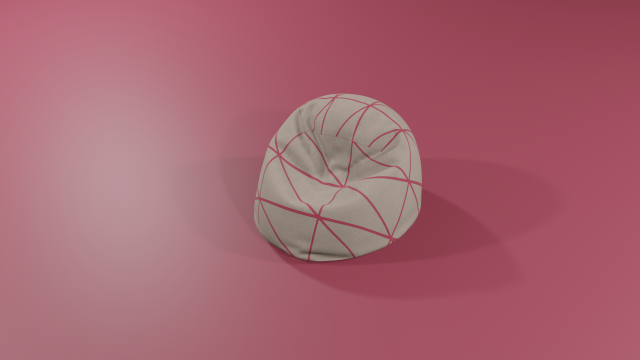 ottomanbean bag 3D Model .c4d .max .obj .3ds .fbx .stl .blend 