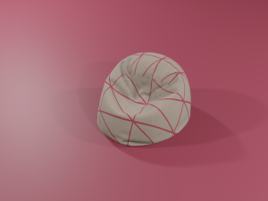 ottomanbean bag 3D Model