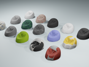 ottomanbean bag 3D Model