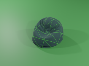 ottomanbean bag 3D Model
