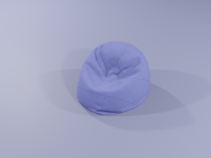 ottomanbean bag 3D Model