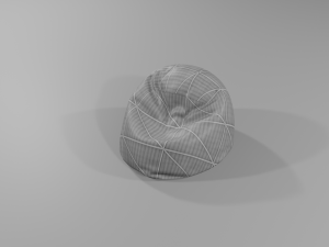 ottomanbean bag 3D Model