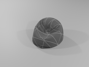 ottomanbean bag 3D Model
