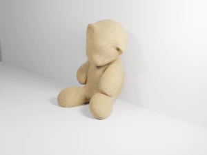 Teddy bear scene on attic 3D Model