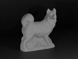 Sculpture of a dog for interior 3D Print Model