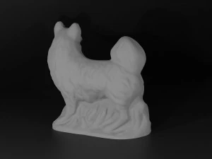 Sculpture of a dog for interior 3D Print Model
