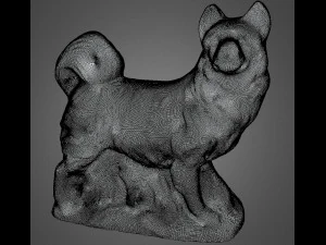 Sculpture of a dog for interior 3D Print Model
