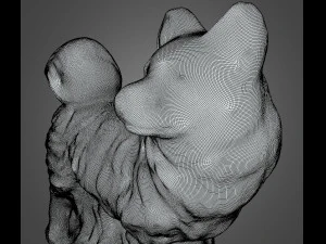 Sculpture of a dog for interior 3D Print Model