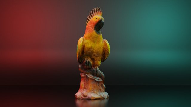 Parrot sculpture 3d scan Modelo 3D .c4d .max .obj .3ds .fbx .stl .blend 