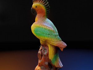 Parrot sculpture 3d scan Modelo 3D