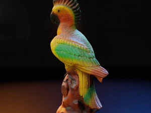 Scansione 3d della scultura del pappagallo Modello 3D